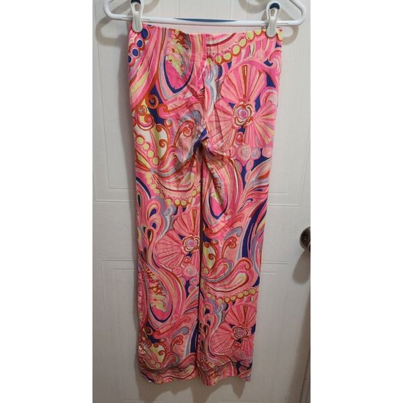 Lilly Pulitzer Womens Georgia May Palazzo Pull-On Stretch Pants Reef Retreat XXS - Picture 10 of 16